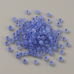 Perle di vetro smerigliato luminose da 100 g&nbsp;FGLA-WH0003-01P