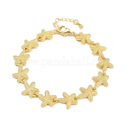 Messing-Gliederkettenarmbänder für Frauen&nbsp;BJEW-L707-04G-04