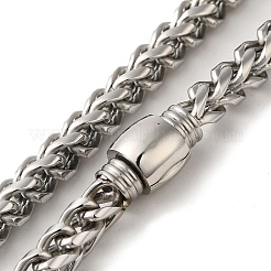 Collares de cadena de eslabones de acero inoxidable 304 que no se deslustran&nbsp;NJEW-Q337-01P