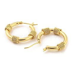 Pendientes de aro de latón chapado en bastidor&nbsp;EJEW-K263-17G