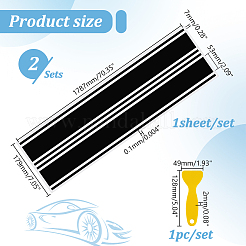 Adesivo di carta per la copertura del cofano dell'auto&nbsp;DIY-WH0019-78