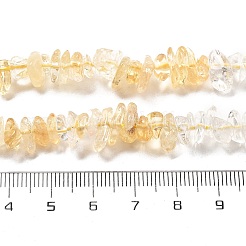 Fili di perle di cristallo di quarzo naturale e citrino&nbsp;G-L610-A31-01
