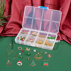 DIY-Sets zum Basteln von Ohrringen mit Weihnachtsmotiven&nbsp;DIY-SC0019-45