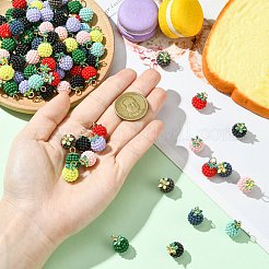 100pcs gummierte ABS-Kunststoffanhänger&nbsp;KY-CJ0002-14