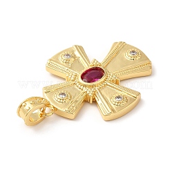 Colgante micropavé cubic zirconia de latón&nbsp;KK-M246-01G