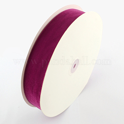 Cinta de terciopelo de una sola cara de 1 pulgada, rojo violeta medio, 1 pulgada (25.4 mm), aproximamente 25yards / rodillo (22.86 m / rollo)