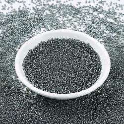 Cuentas de rocailles redondas miyuki, Abalorios de la semilla japonés, 11/0, (rr21) gris plateado, 11/0, 2x1.3mm, agujero: 0.8 mm, aproximamente 5500 unidades / 50 g