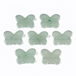 Perle avventurina verde naturale, farfalla, 14.5x20x4mm, Foro: 1.2 mm