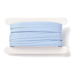 La cinta del grosgrain del poliester, para manualidades hechas a mano, decoración de regalo, luz azul cielo, 1/4 pulgada (5 mm), aproximadamente 10.93 yarda (10 m) / tarjeta