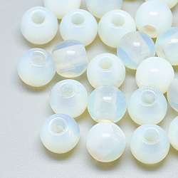 Opalite Perlen, Großloch perlen, Rondell, 12x10 mm, Bohrung: 5 mm