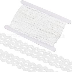 Gorgecraft cordon élastique ondulé plat en nylon de 10 m, Accessoires de vêtement, blanc, 20mm, environ 10.94 yards (10 m)/rouleau