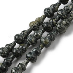 Fili naturali di perle di diaspro di kambaba, zucca, 17.5~18.5x9.5~10mm, Foro: 1.2 mm, circa 23~24pcs/filo, 16.14~16.34 pollice (41~41.5 cm)