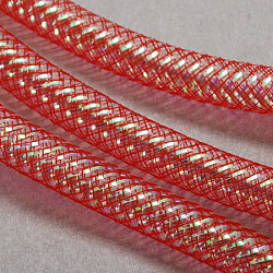 Gitterschlauch, Kunststoffnetzfaden Kabel, Farbe mit ab Vene, Purpur, 10 mm, 30 Meter