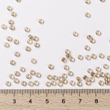 Cuentas de rocailles redondas miyuki, Abalorios de la semilla japonés, 8/0, (rr1133) dentro del rubor teñido, 3mm, agujero: 1.1 mm, aproximamente 422~455 unidades / 10 g