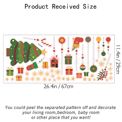 Wholesale SUPERDANT Christmas Wall Decals Christmas Tree Garter Art Decor  Snowflake DIY Vinyl Decoration Window Glass Decorative Stickers Holiday  Window Clings Decals for Living Room Bedroom Shop Window 