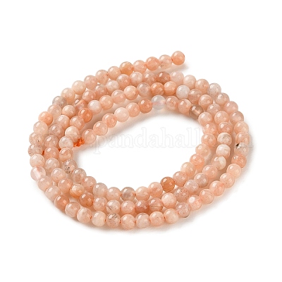 Natürliche sunstone Perlen Stränge&nbsp;G-C284-C02-3mm-01-1