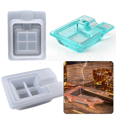 3 Pcs Rectangular Silicone Molds for Resin, Large Resin Mold