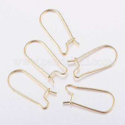 18K Gold Plated Earring Hooks - Stainless steel ear wire findings