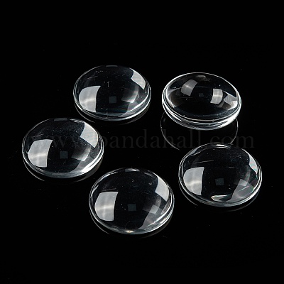 Transparente Glas Cabochons&nbsp;X-GGLA-R026-30mm-1