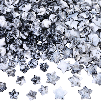 300pcs 2 Arten Acrylperlen&nbsp;OACR-PA0001-72-1