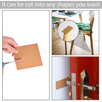 8Pcs Self-Adhesive Cork Board Mini Wall Cork Tiles Insulation