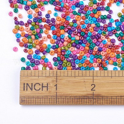 Wholesale 8/0 3mm Baking Paint Glass Seed Beads 