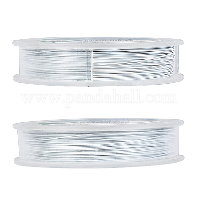 3 Roll 0.45mm Bead Stringing Wire Stainless Steel Wire Nylon