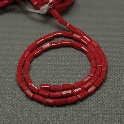 Opaken Glasperlen Stränge&nbsp;EGLA-E008-3x6mm-09-1
