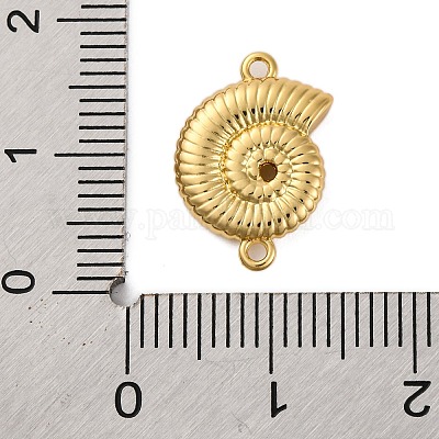 Gestellplattierung Messing Muschelform Verbindungsstück Charms&nbsp;KK-Z070-14G-1