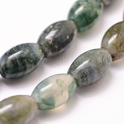 Wholesale Natural Moss Agate Beads Strands 