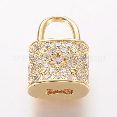 Ottone micro spianare pendenti zirconi&nbsp;ZIRC-K060-08-1