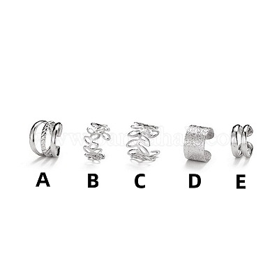 Boucles d'oreilles en alliage de manchette&nbsp;WG776DF-22-1