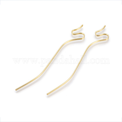 鉄のかんざしヘアスティックパーツ ゴールドカラー 139x21x3mm 穴 1 2mmの通販 Jp Pandahall Com