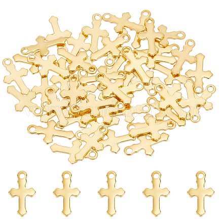Unicraftale 304 Stainless Steel Tiny Cross Charms STAS-UN0052-53-1