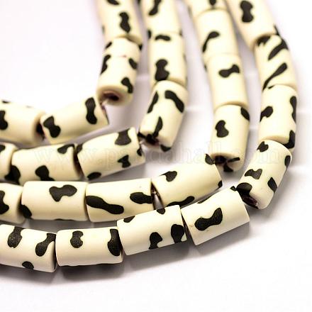 Eco-Friendly Handmade Polymer Clay Beads Strands CLAY-Q224-50-1
