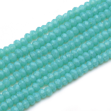 Chapelets de perles en verre opaques X-GLAA-R200-B02-1
