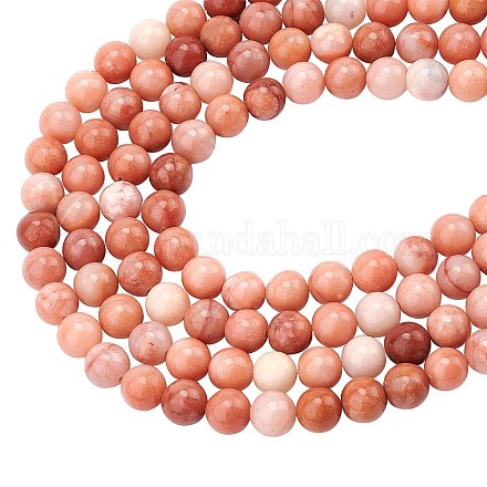 Arricraft natürliche rosa Aventurin Perlen Stränge G-AR0001-40-1