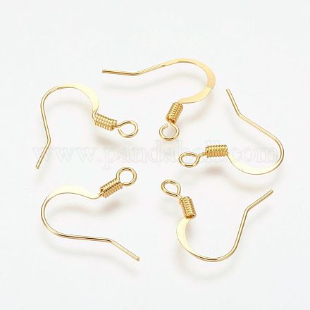 Crochets de boucle d'oreille français en laiton X-KK-Q366-G-NF-1