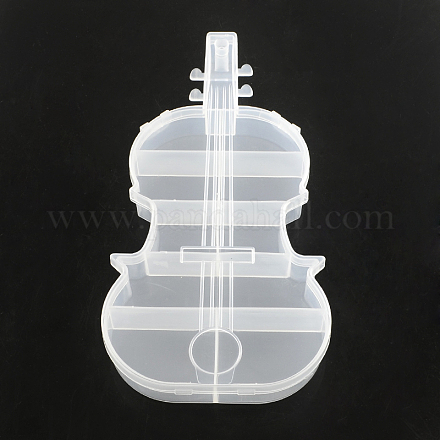 Des conteneurs de stockage de perles violon en plastique CON-Q023-05-1
