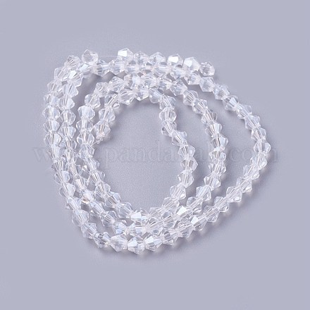 Perlas de cristal de imitación de hebra YS-TAC0002-01-4mm-1
