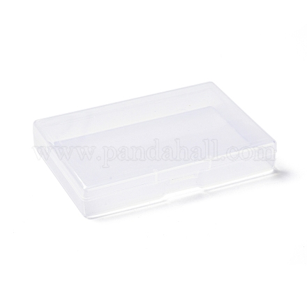 （見切りセールの欠陥：スクラッチ）  透明なプラスチック製の収納ボックス  使い捨てフェイスマウスカバー用  ポータブル長方形防塵口面カバー収納容器  透明  7.5x10.7x1.8cm CON-XCP0007-07-1