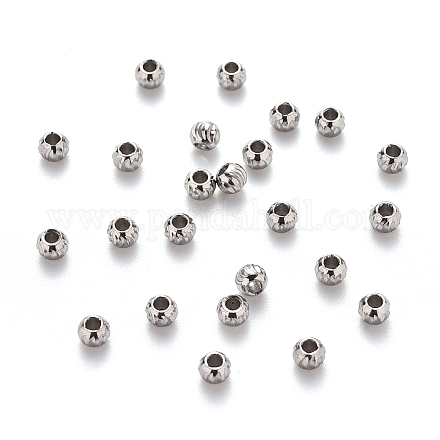 Perles ondulées en 201 acier inoxydable STAS-S103-17A-P-1