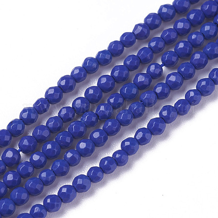 Synthetic Lapis Lazuli Beads Strands G-F596-27-3mm-1