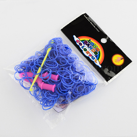 DIY Rubber Loom Bands Refills with Accessories X-DIY-R011-05-1