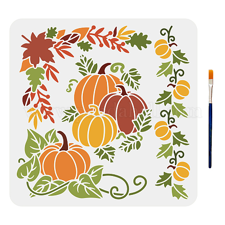 Mayjoydiy us 1 pieza otoño mascota ahueca hacia fuera dibujo pintura plantillas DIY-MA0001-02A-1