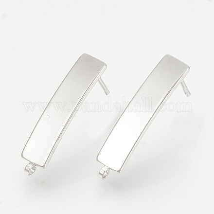 Accessoires de clous d'oreilles en laiton KK-T029-11P-1