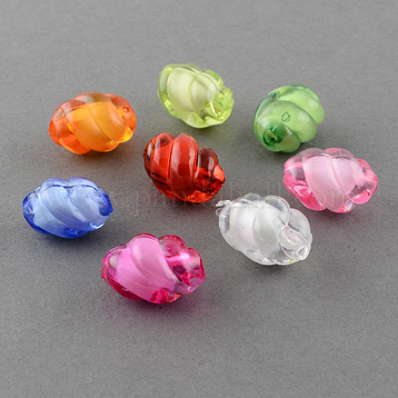 Perles en acrylique transparente TACR-S107-14mm-M-1