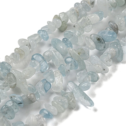 Natural Aquamarine Beads Strands G-G0003-B39-1