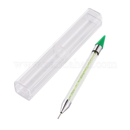 Bolígrafos de pedrería de acrílico para uñas MRMJ-TA0001-08F-1