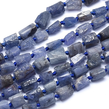 Natürliche Tansanitblau Perlen Stränge G-K222-03-1